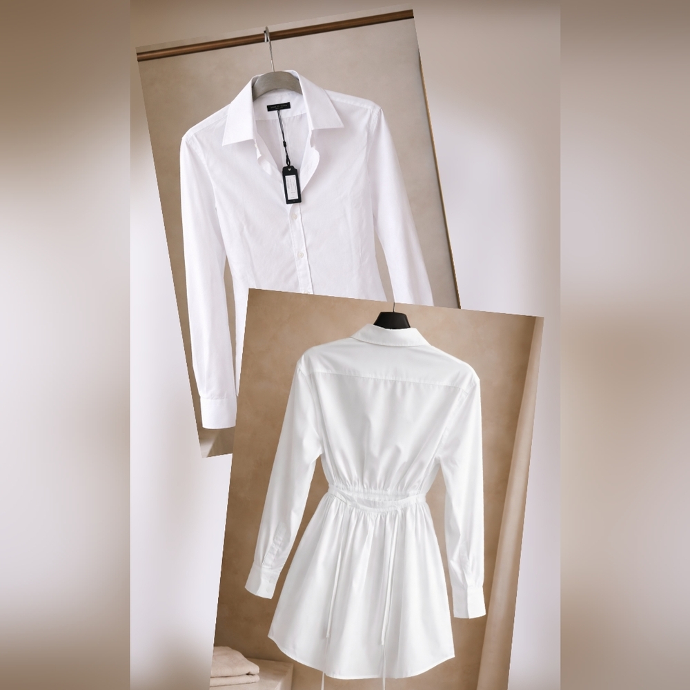Rag & Bone Ellison White Cut-Out Poplin Shirt XS NWT